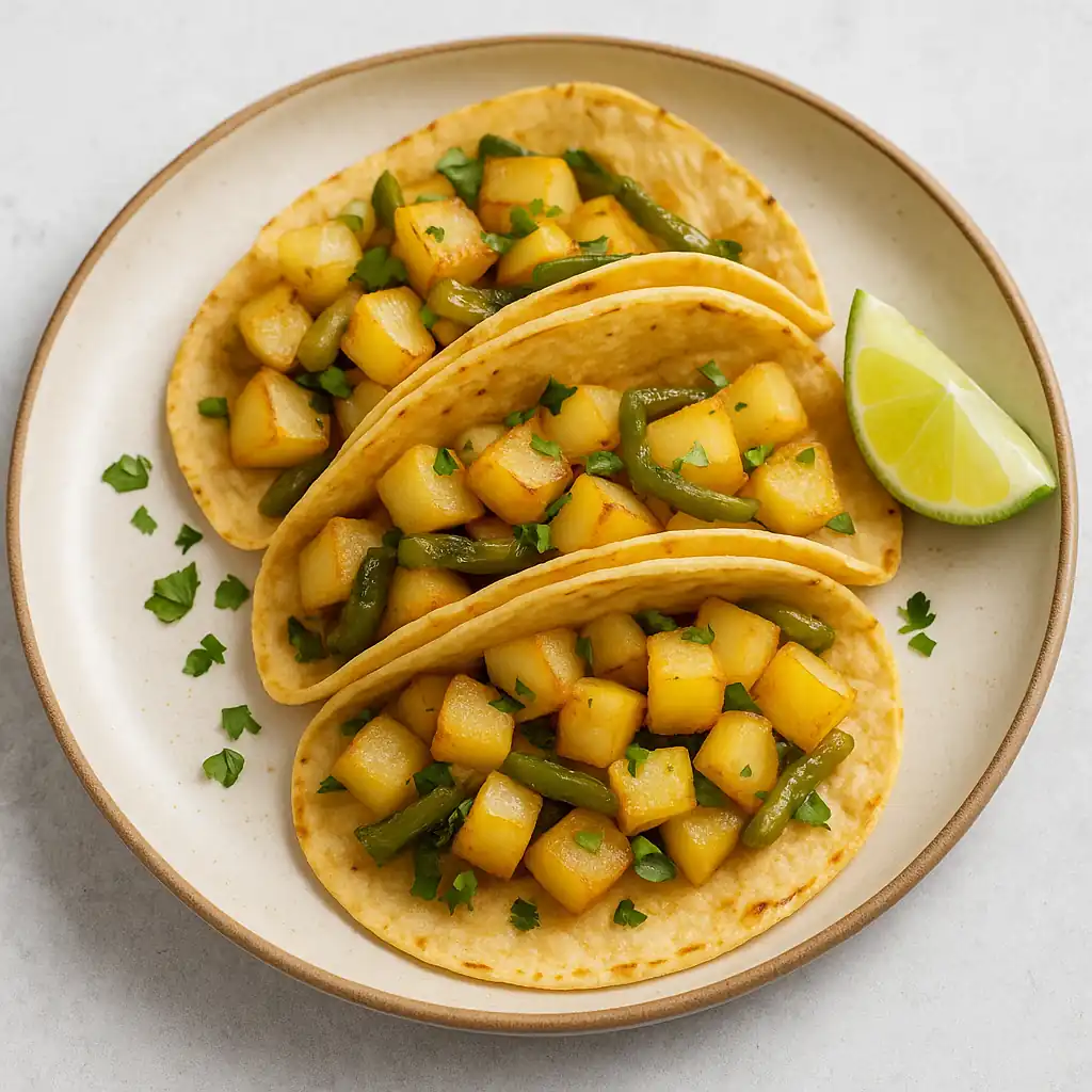 Potato and Green Chili Tacos