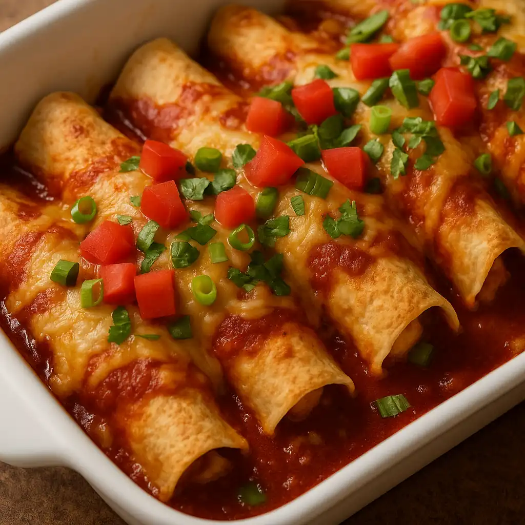 Recipe for Enchiladas with Frozen Burritos
