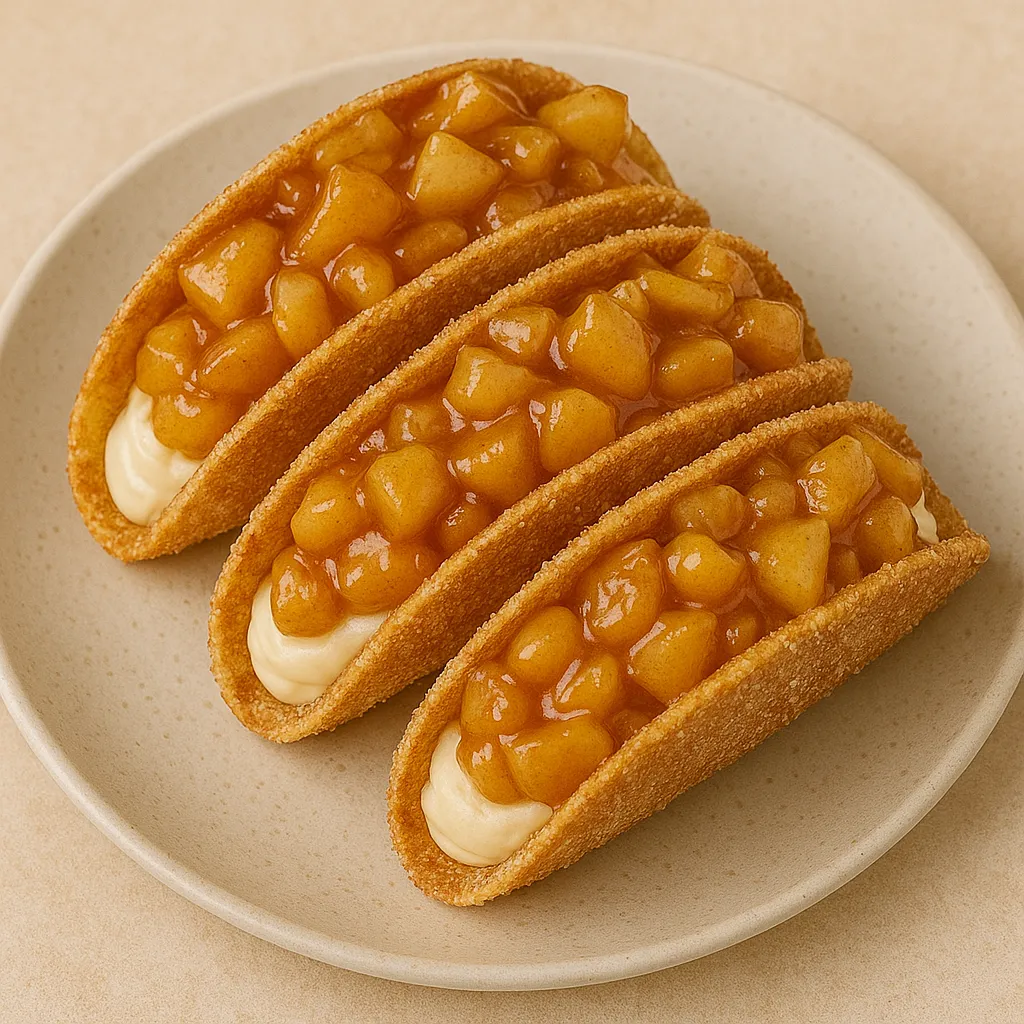 Apple Pie Tacos with Cheesecake Filling