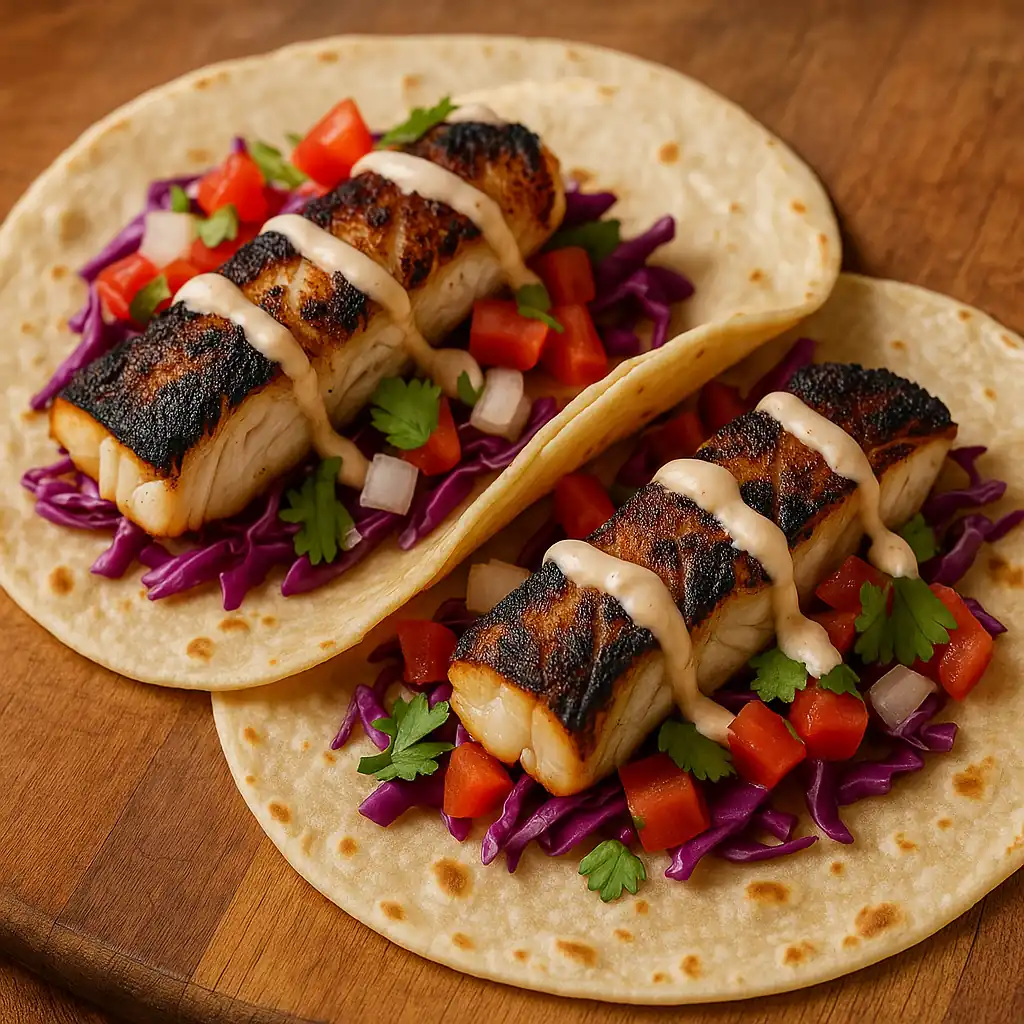 Black Cod Fish Tacos