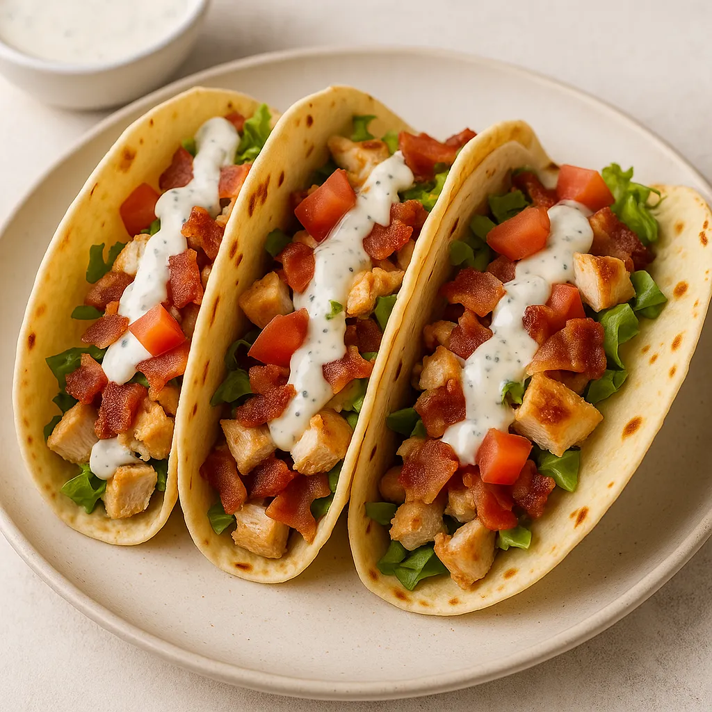 Chicken Bacon Ranch Tacos Recipe