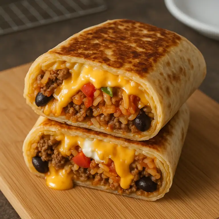 how to make grilled cheese burrito