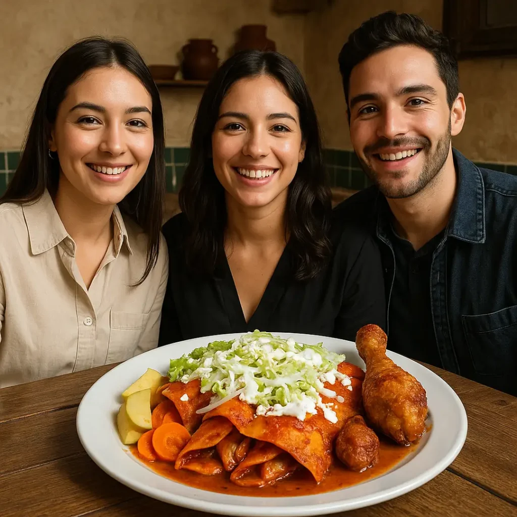 Michoacan-style enchiladas