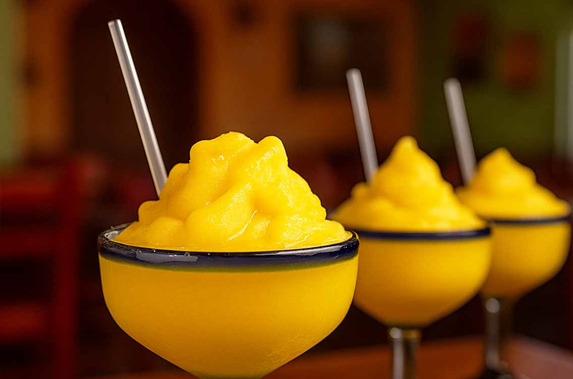 Frozen mango margarita at Avocados Cocina Mexicana Bradenton